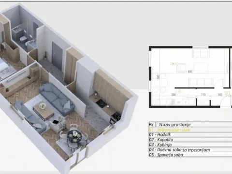 Sale, studio apartment, 28m², Budva, Crna Gora - image 12