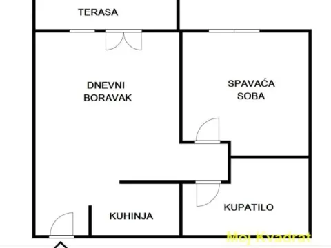 Rent, two bedroom apartment, 57m², Savski Venac, Beograd - image 5