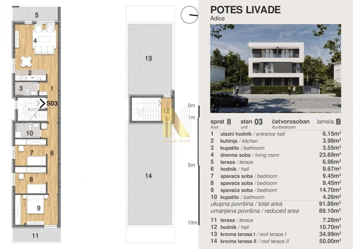Prodaja, četvorosoban stan, 89m², Adice, Novi Sad Sve Podlokacije