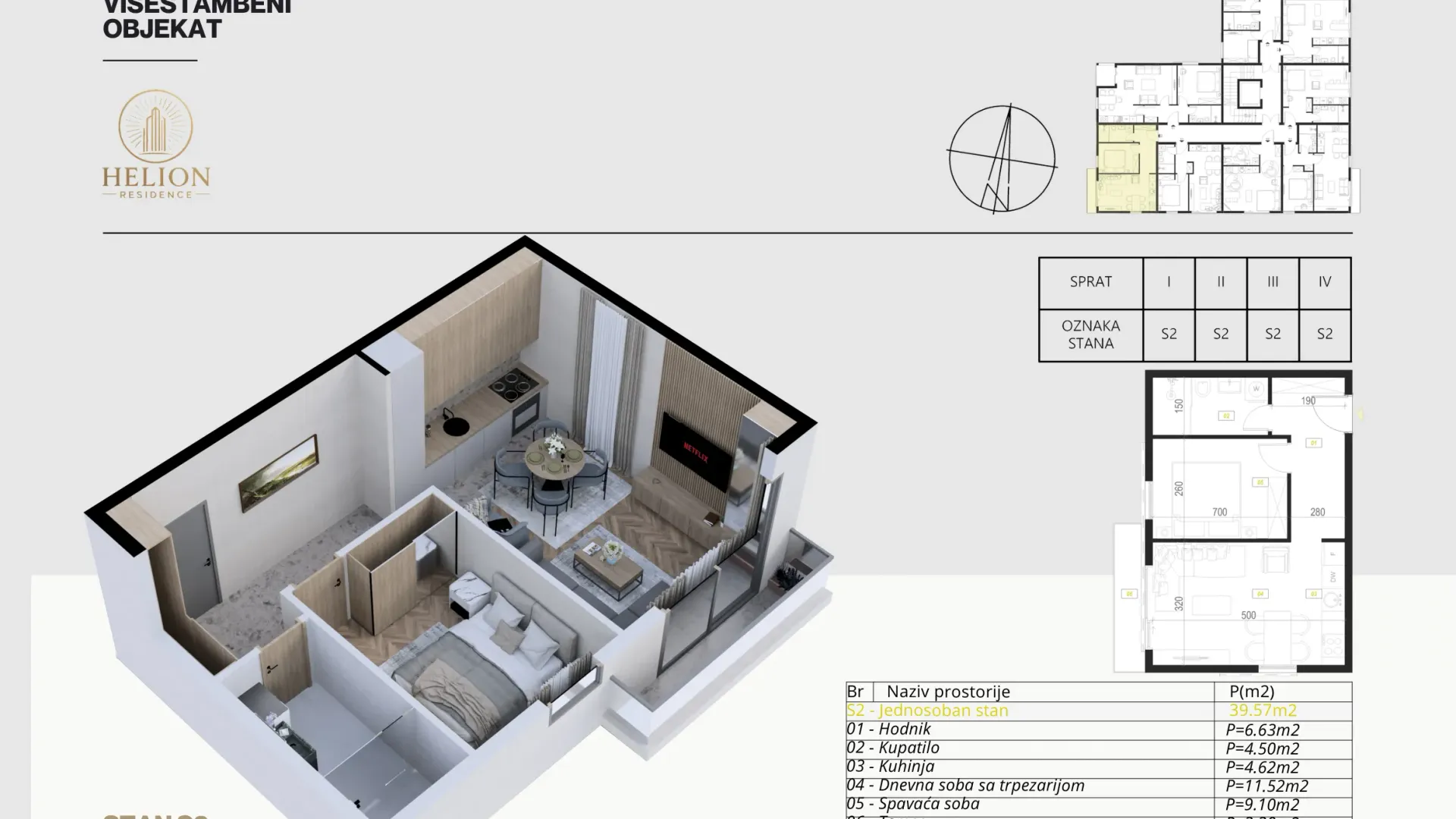 Sale, one bedroom apartment, 40m², Podkošljun, Budva