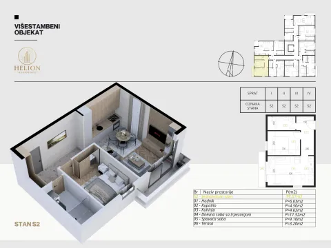 Prodaja, jednosoban stan, 40m², Podkošljun, Budva - image 6