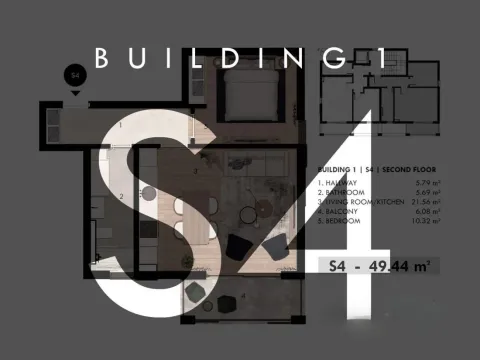 Prodaja, jednosoban stan, 49m², Donja Lastva, Tivat - image 5