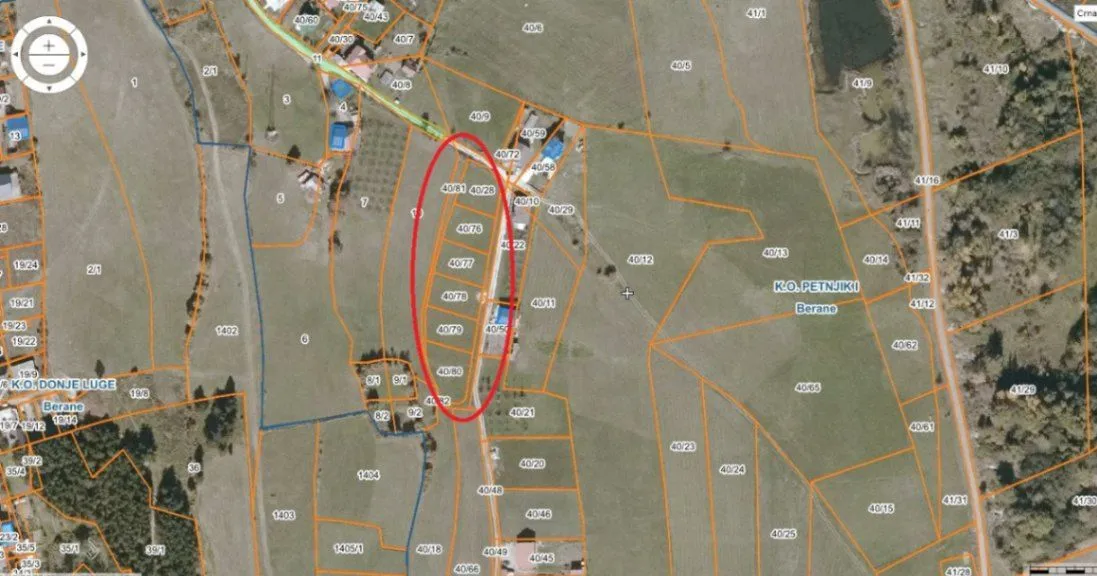 Prodaja, plac, 4400m², Petnjik, Berane