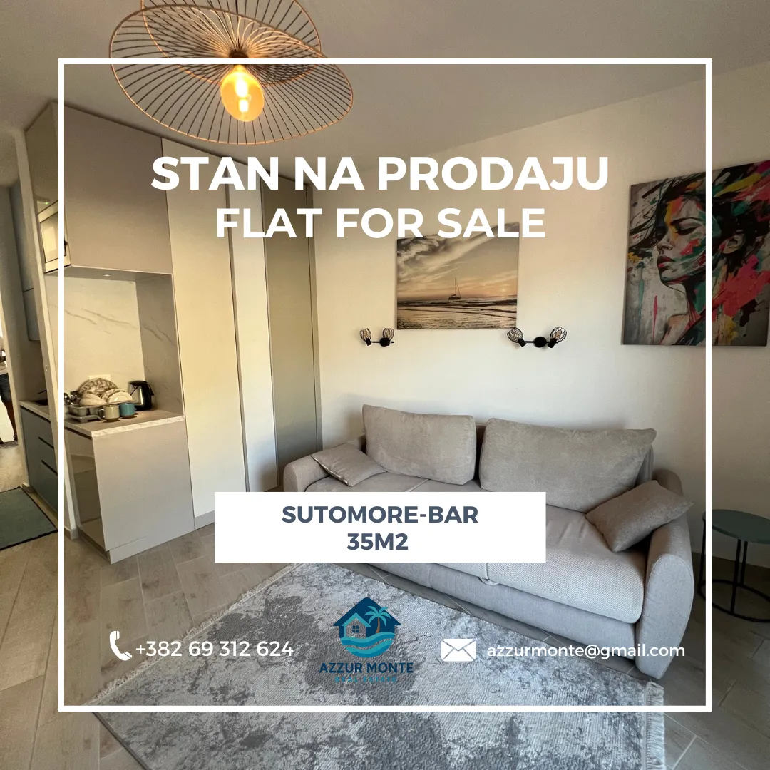 Prodaja, garsonjera, 35m², Sutomore, Bar