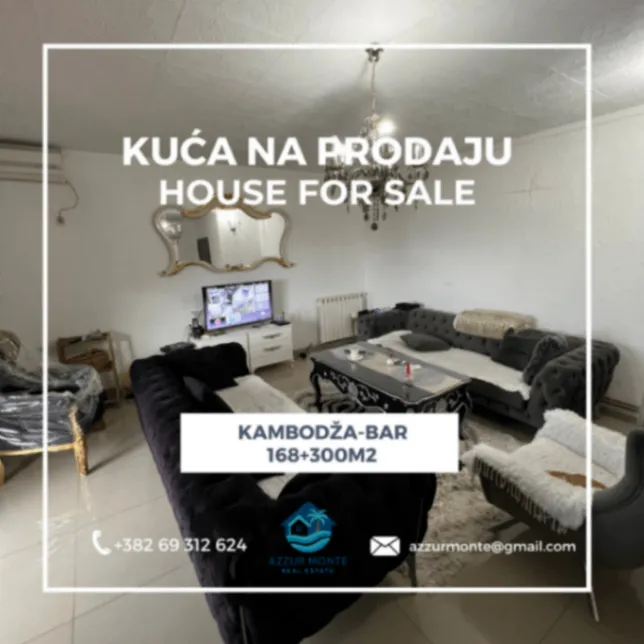 Prodaja, kuća, 168m², Bar, Crna Gora