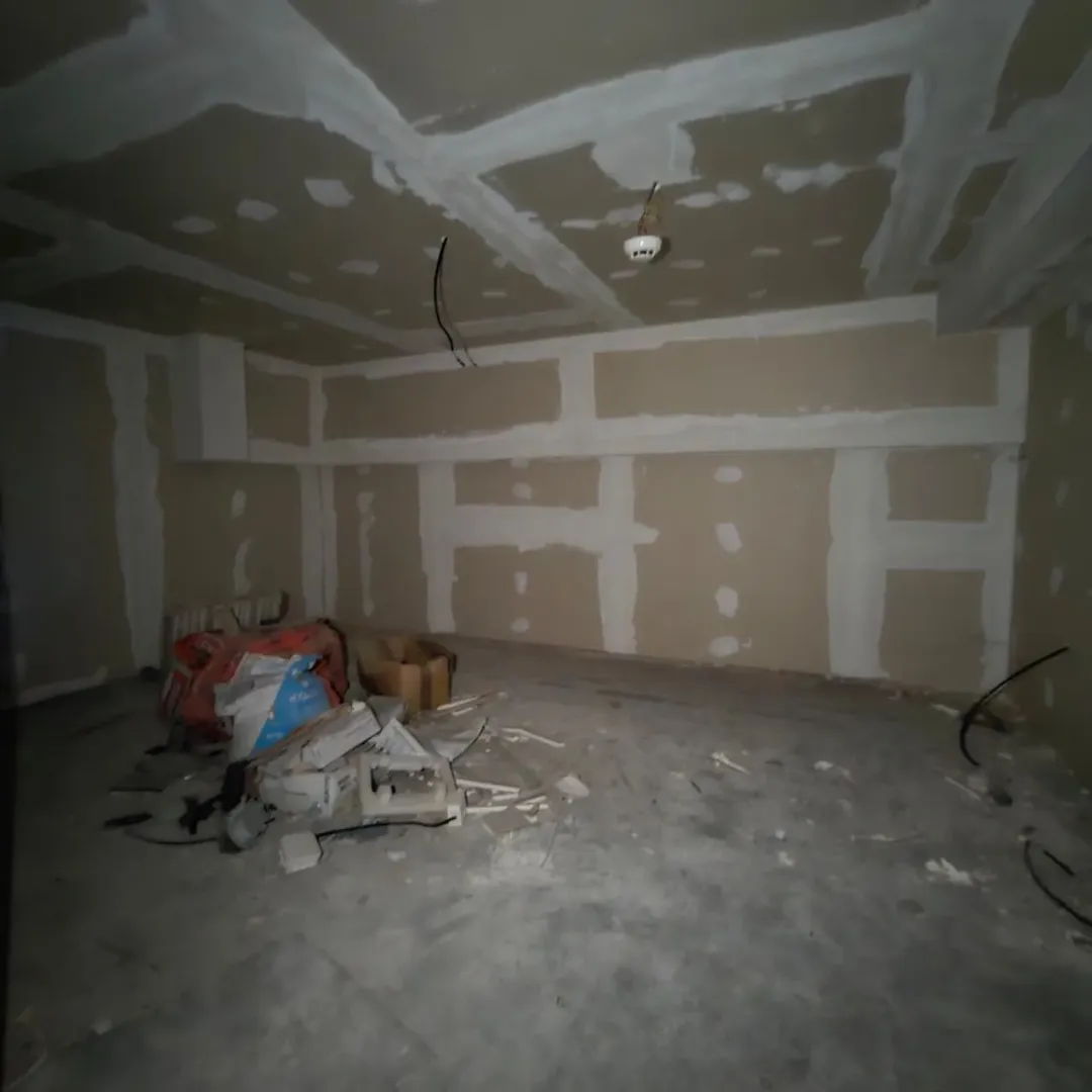 Empty room during construction work and renovation.