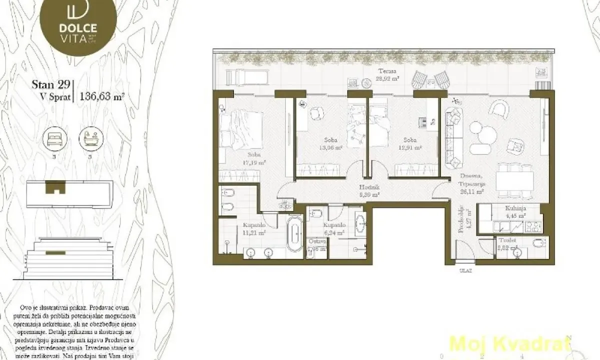 Prodaja, četvorosoban stan, 137m², Tošin bunar, Novi Beograd Sve Podlokacije