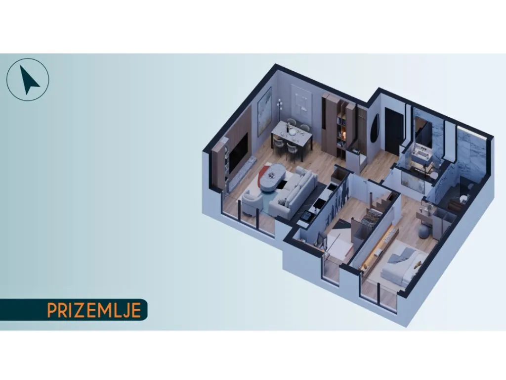 Sale, three bedroom apartment, 74m², Altina, Beograd