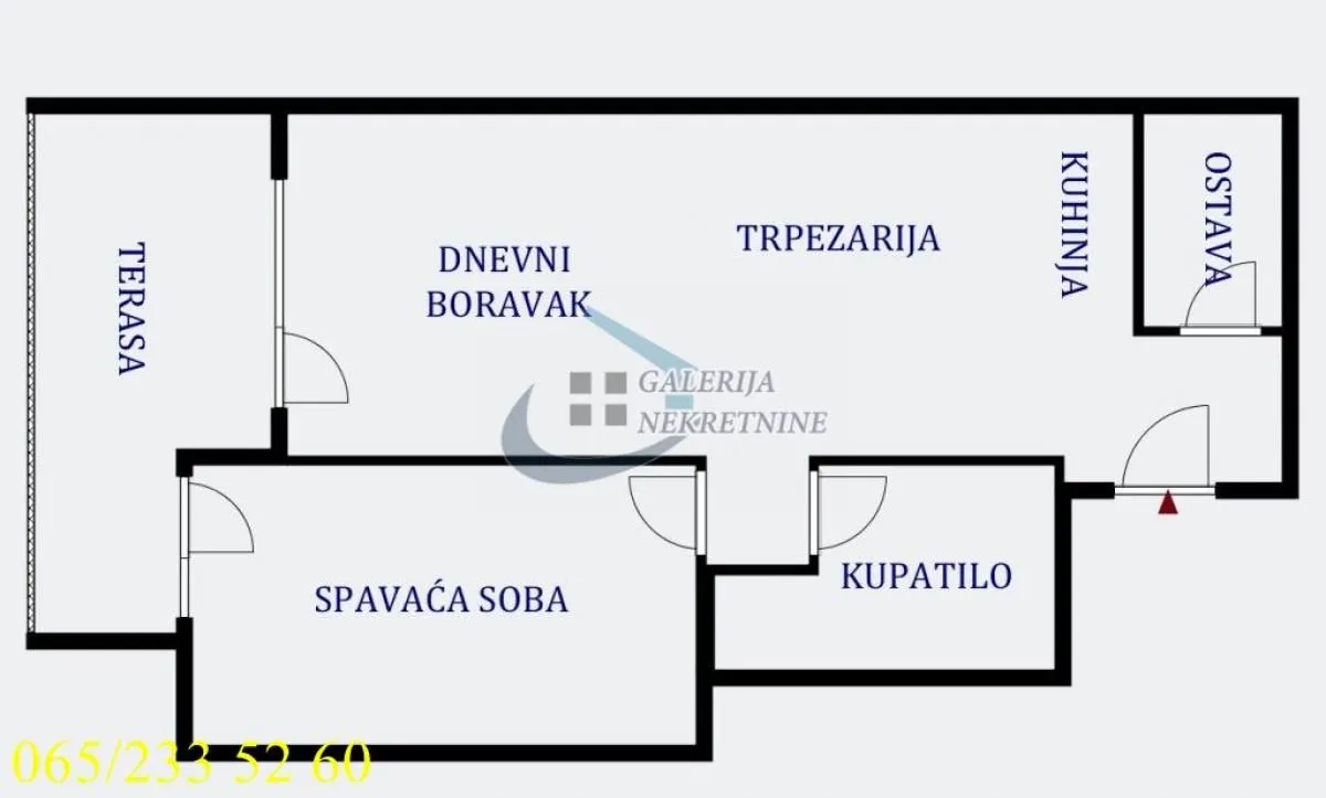 Sale, two bedroom apartment, 57m², Južni Bulevar, Vračar Sve Podlokacije