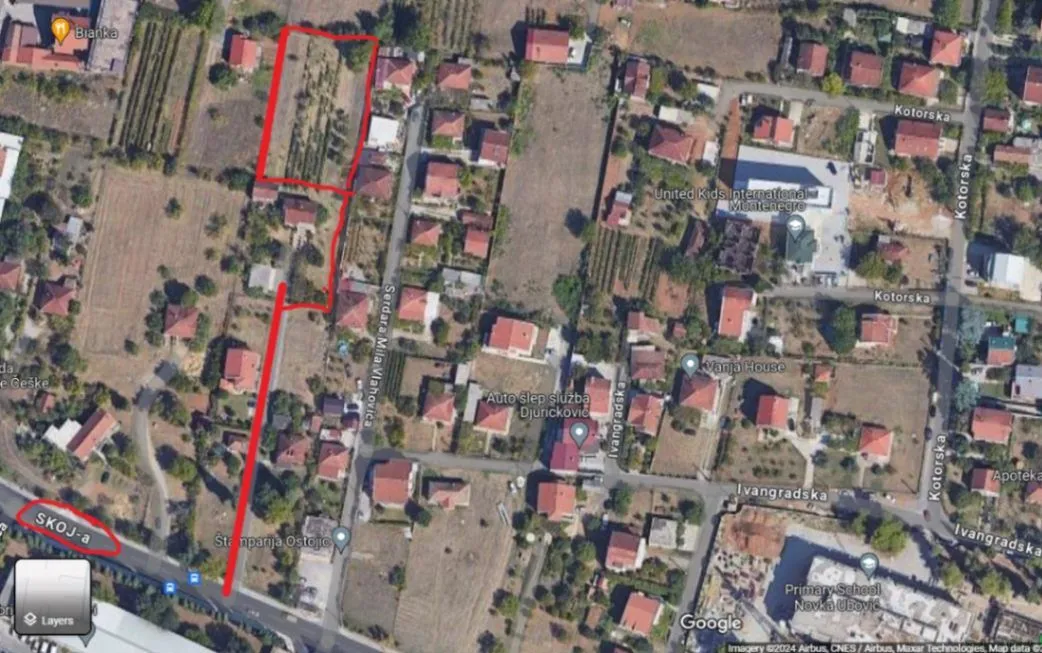 Prodaja, plac, 2000m², Tološi, Podgorica