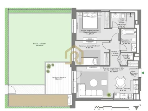 Prodaja, trosoban stan, 80m², Savski Venac, Beograd - image 2