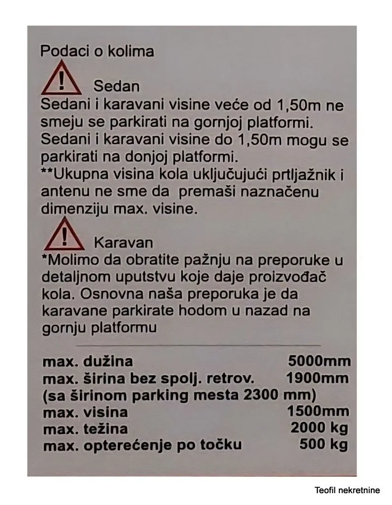 Sale, parking/garage, 14m², Vračar, Šid