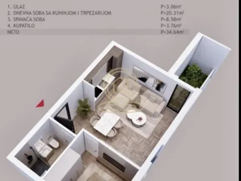 Prodaja, jednosoban stan, 40m², Palilula, Niš - image 2