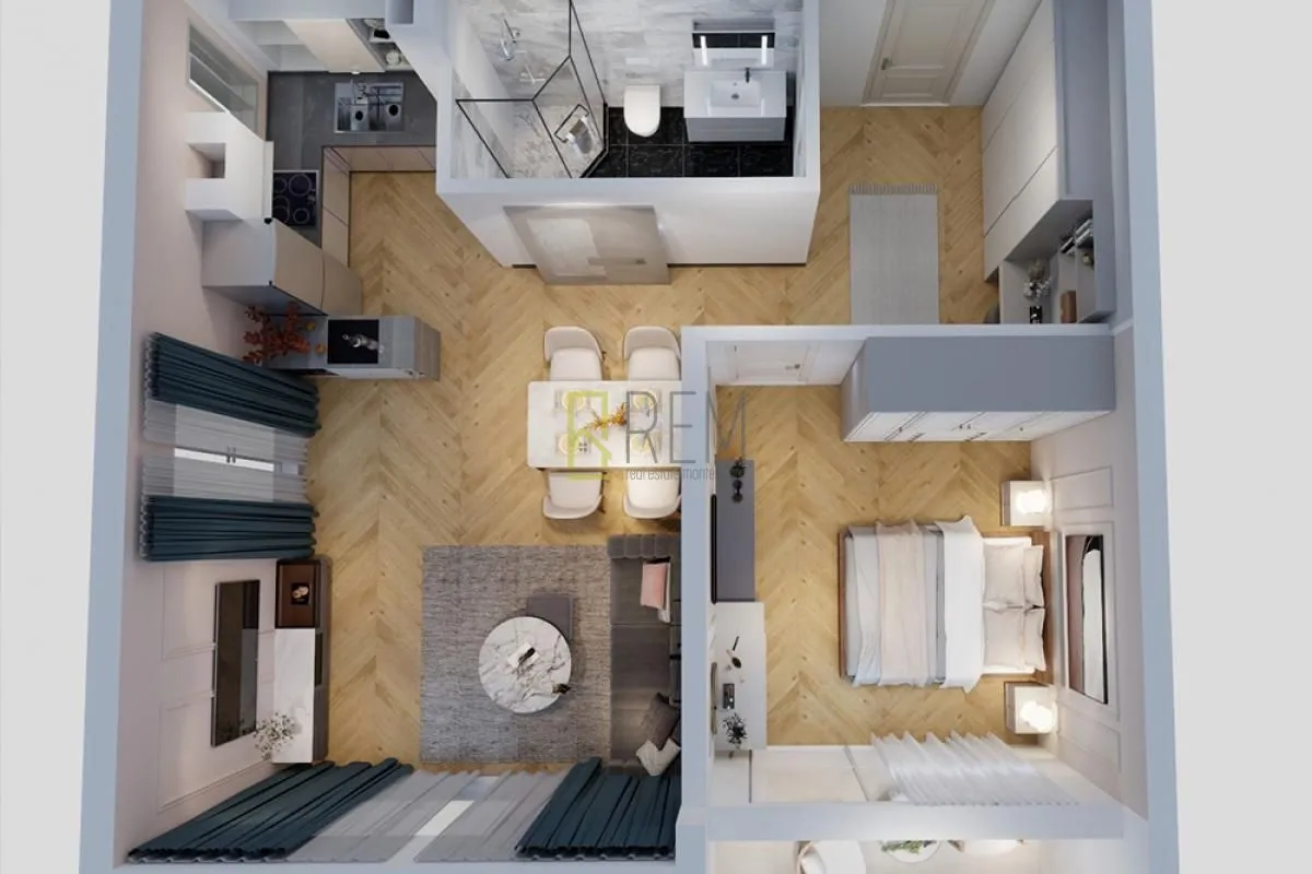 Sale, one bedroom apartment, 55m², Sutomore, Bar