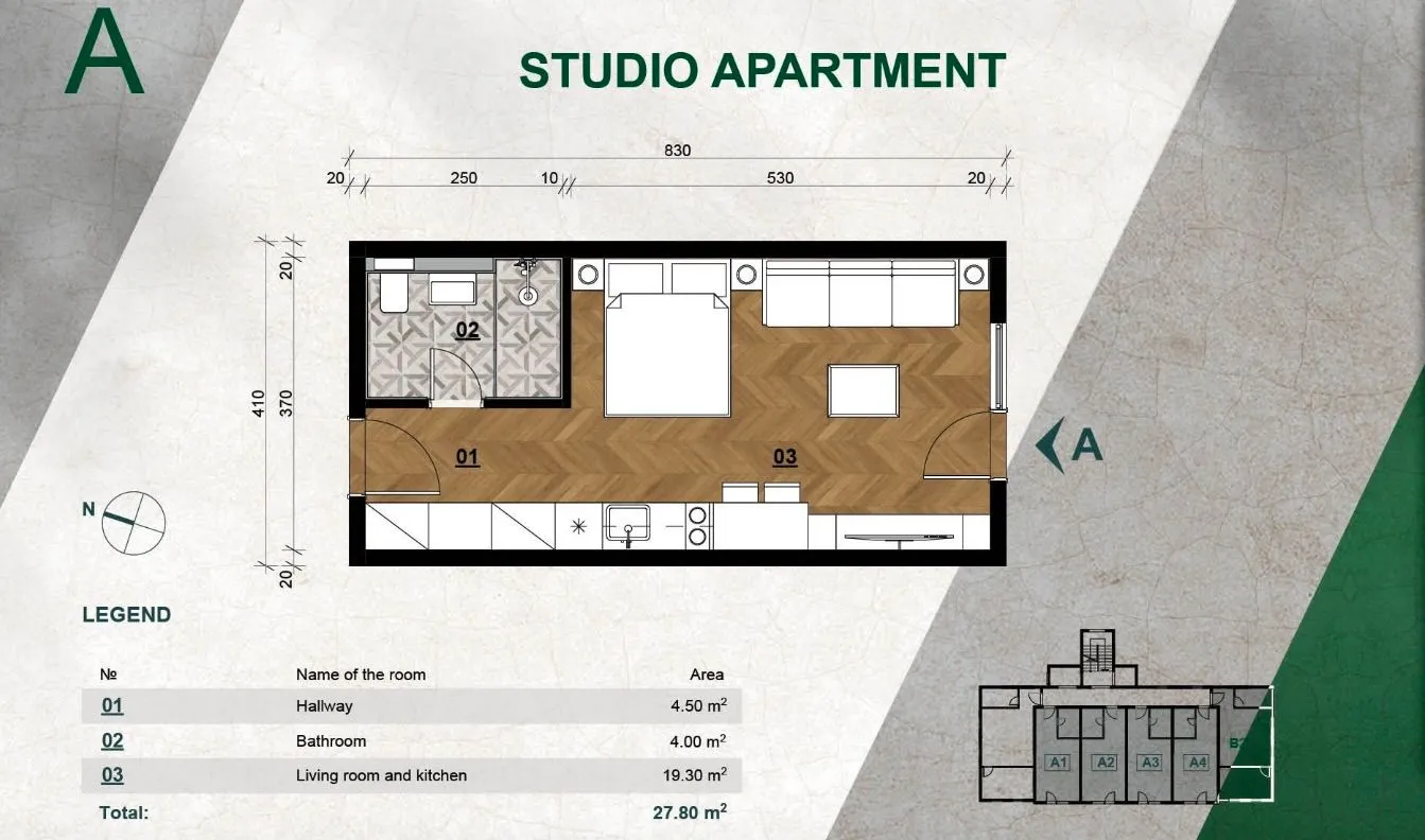 Sale, apartment, 28m², Kolašin, Crna Gora