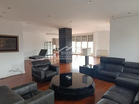 Spacious living room with seating set and parquet flooring. - image 6