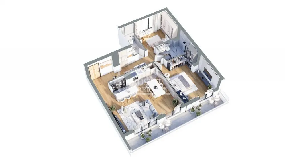 Sale, three bedroom apartment, 99m², Bežanijska Kosa 3, Bežanijska Kosa Sve Podlokacije