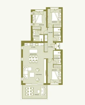 Prodaja, trosoban stan, 129m², Luštica Bay, Tivat - image 1