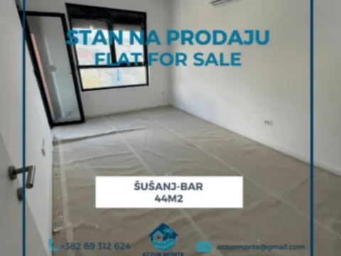 Sale, one bedroom apartment, 44m², Šušanj, Bar