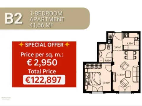 Prodaja, jednosoban stan, 28m², Bečići, Budva - image 6