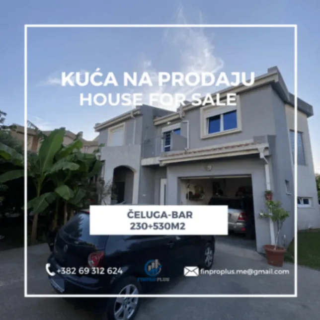 Prodaja, kuća, 230m², Čeluga, Bar
