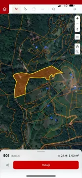 Katastarski plan sa prikazom parcele i granica zemljišta. - image 2