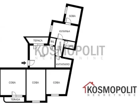 Sale, apartment, 93m², Savski Venac, Beograd - image 15