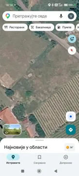 Satelitski snimak terena sa ucrtanom lokacijom parcele. - image 3