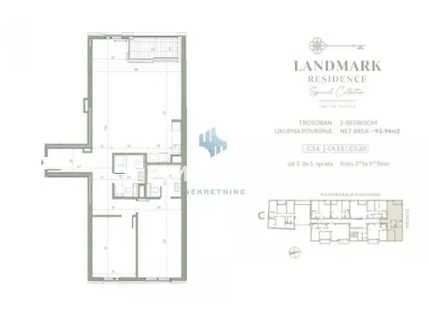 Sale, three bedroom apartment, 94m², Vukov Spomenik, Zvezdara Sve Podlokacije - image 20