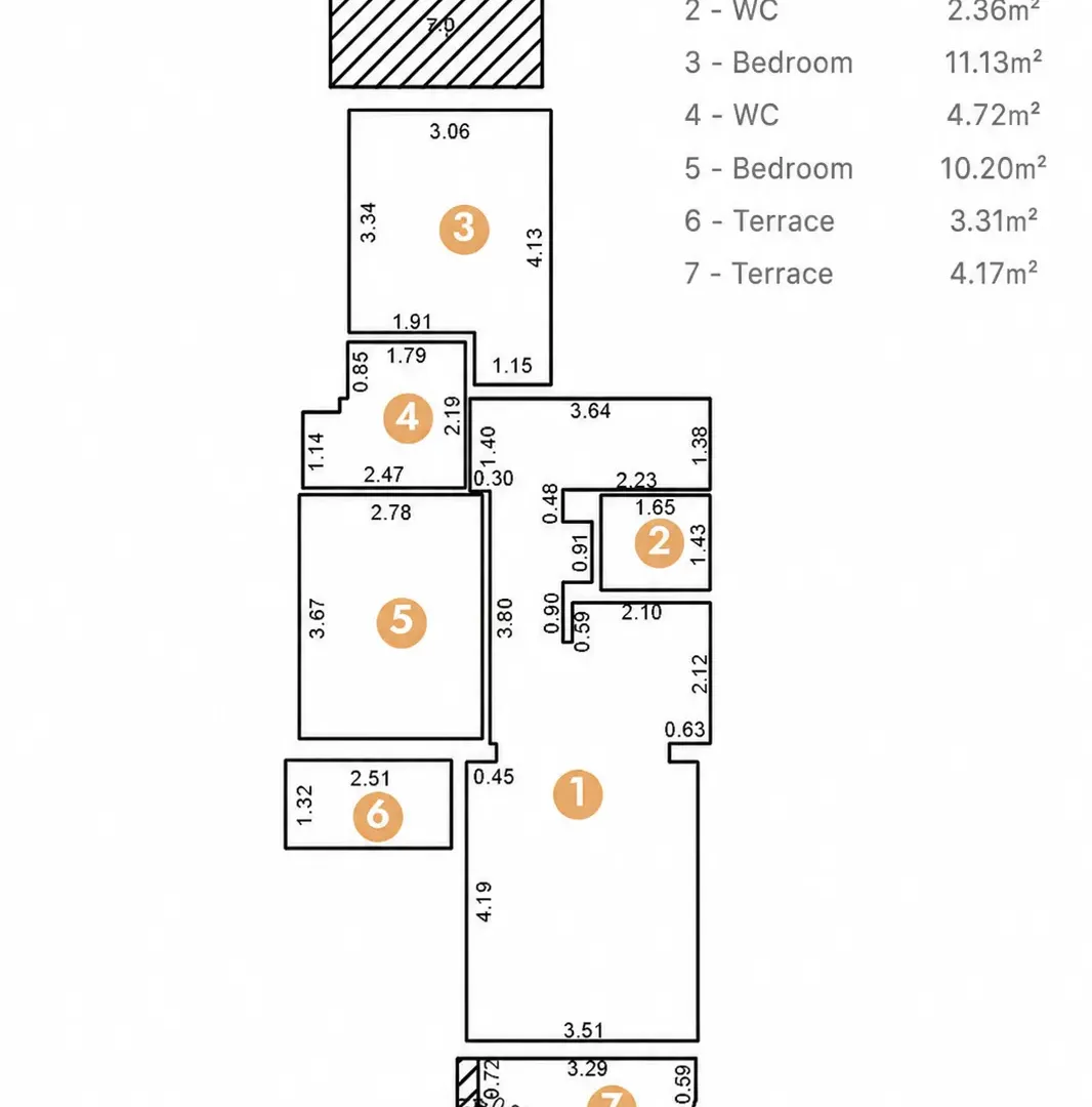 Sale, two bedroom apartment, 74m², Bečići, Budva