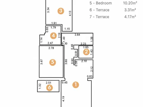 Sale, two bedroom apartment, 74m², Bečići, Budva - image 6