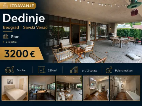 Izdavanje, stan, 220m², Savski Venac, Beograd - image 18