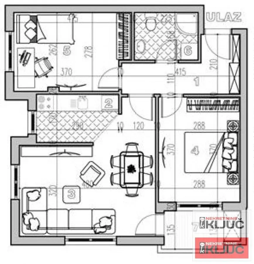 Prodaja, trosoban stan, 58m², Petrovaradin, Novi Sad