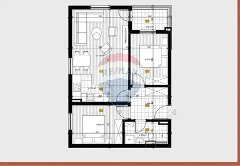 Sale, two bedroom apartment, 58m², Masline, Podgorica - image 3