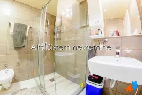 Kupatilo opremljeno tuš kabinom, umivaonikom, bideom i ogledalom. - image 17