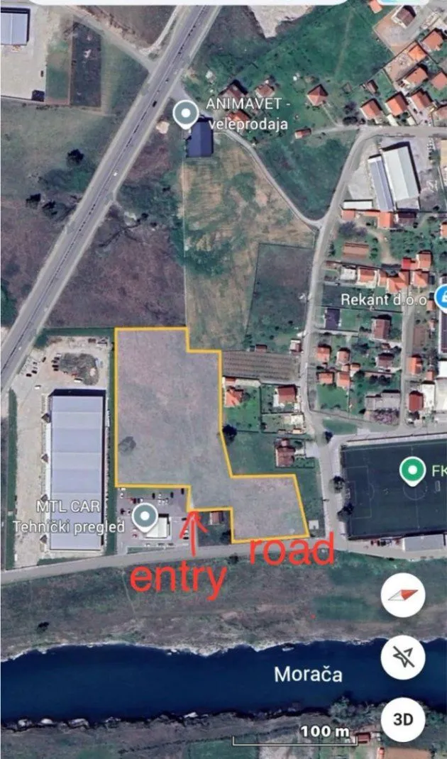 Prodaja, plac, 13099m², Donji Kokoti, Podgorica
