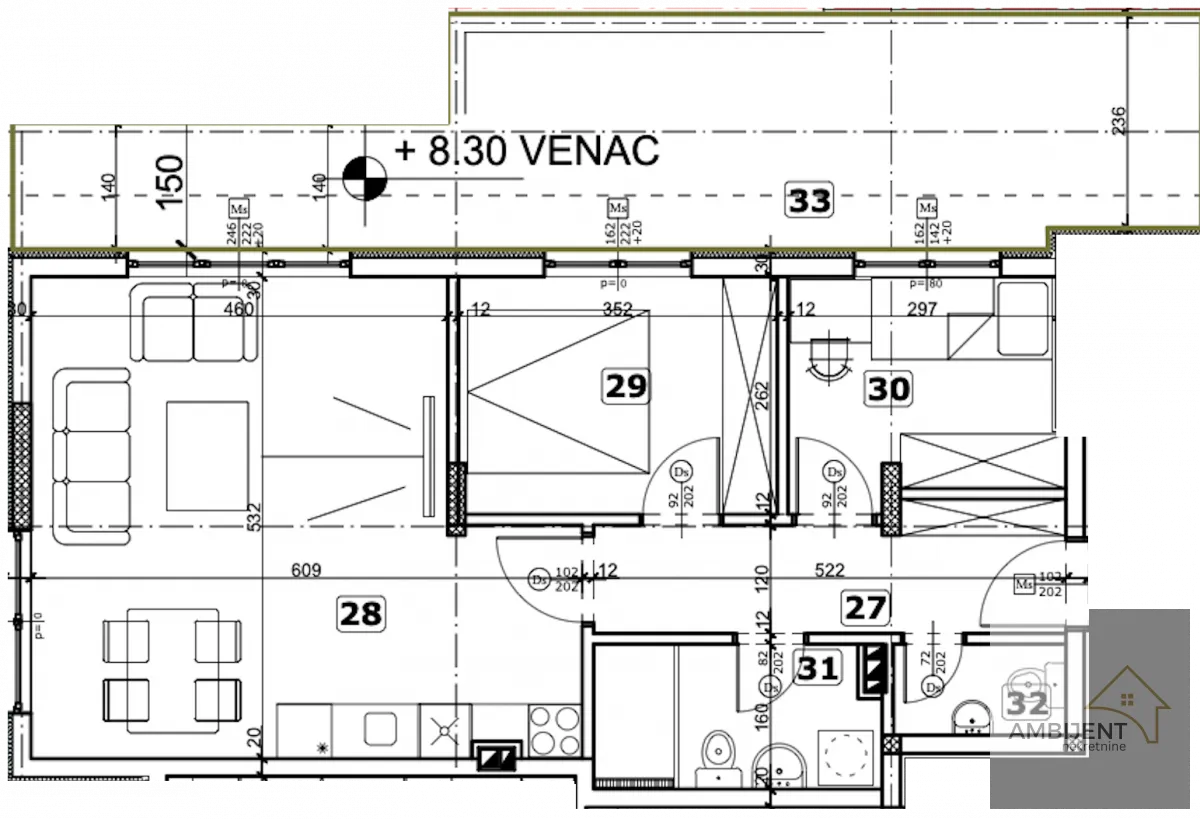 Prodaja, dvosoban stan, 86m², Pančevo, Srbija