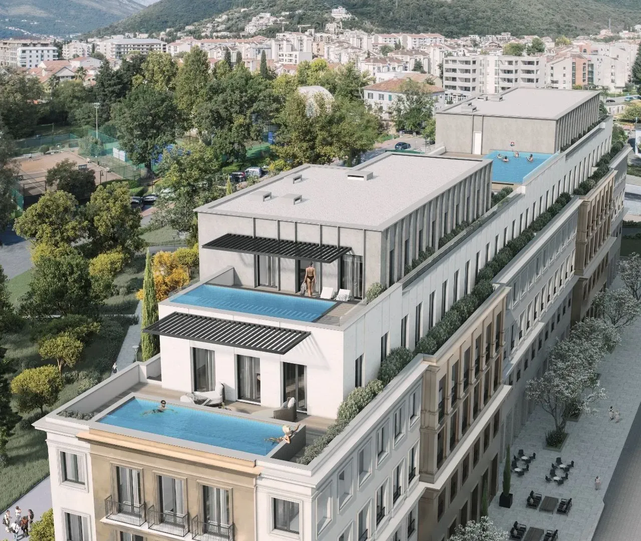 Prodaja, jednosoban stan, 55m², Centar, Tivat