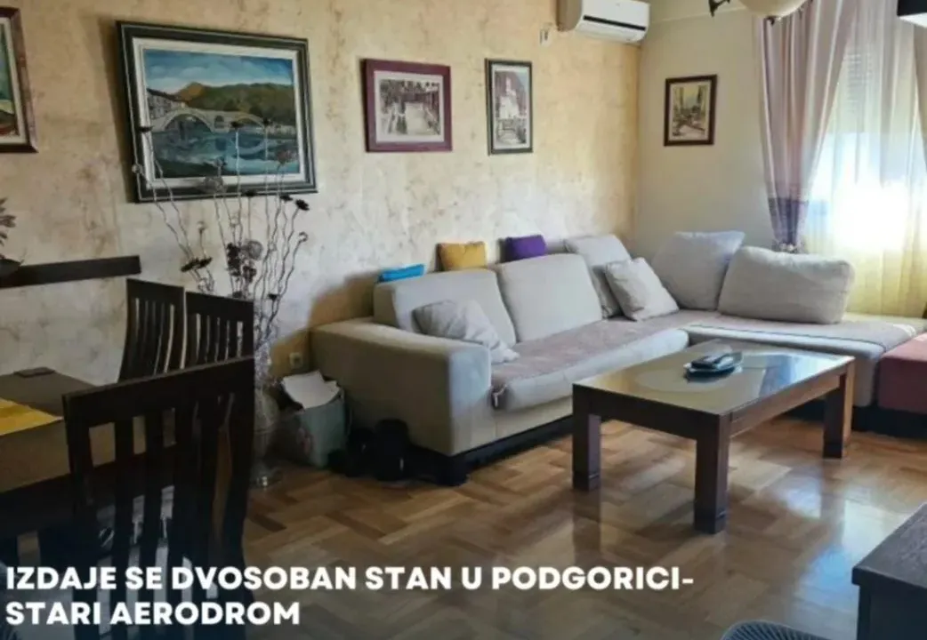 Izdavanje, dvosoban stan, 64m², Stari Aerodrom, Podgorica