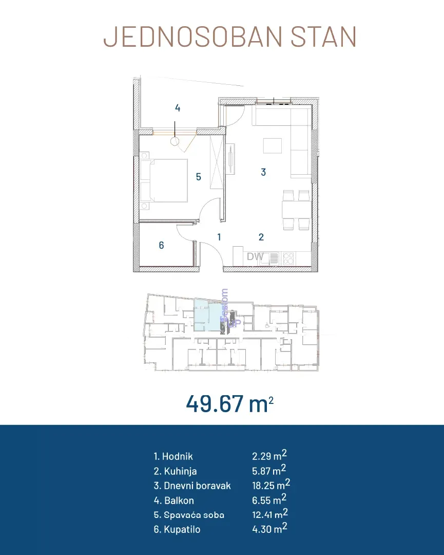 Prodaja, jednosoban stan, 50m², Ilino, Bar