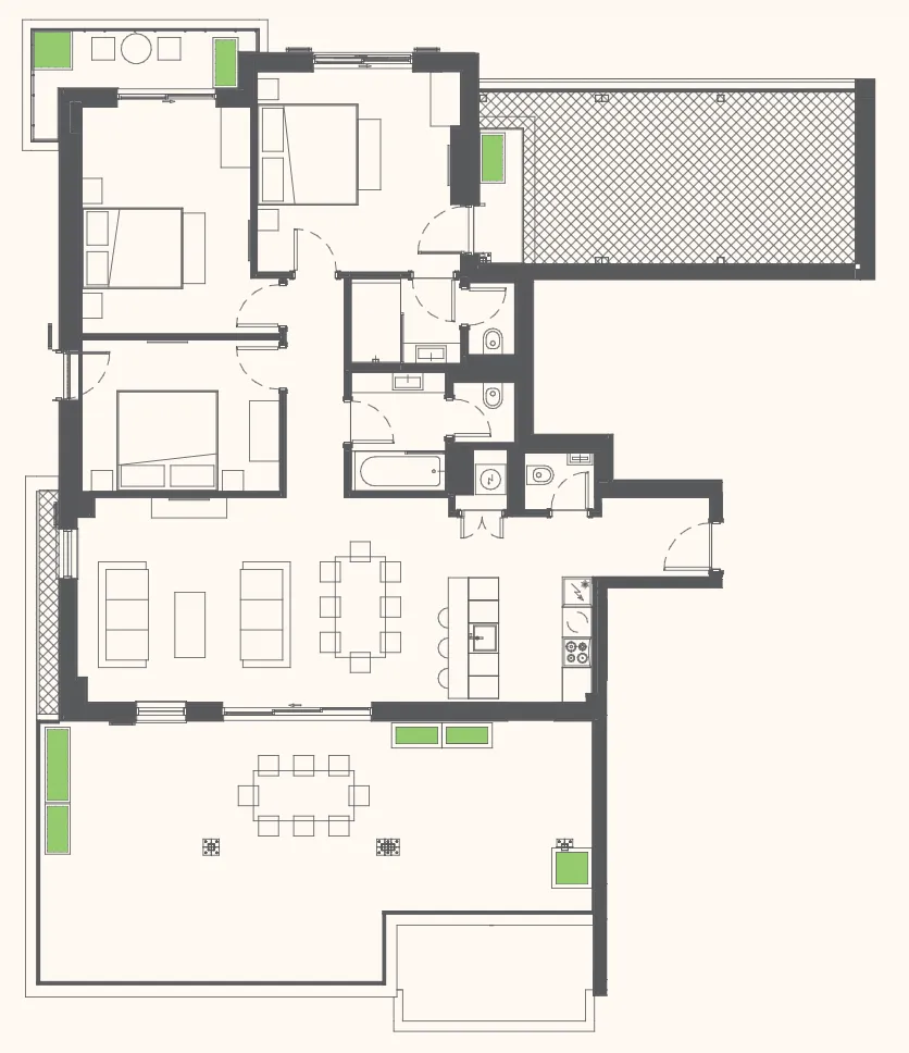 Prodaja, trosoban stan, 199m², Porto Montenegro, Tivat