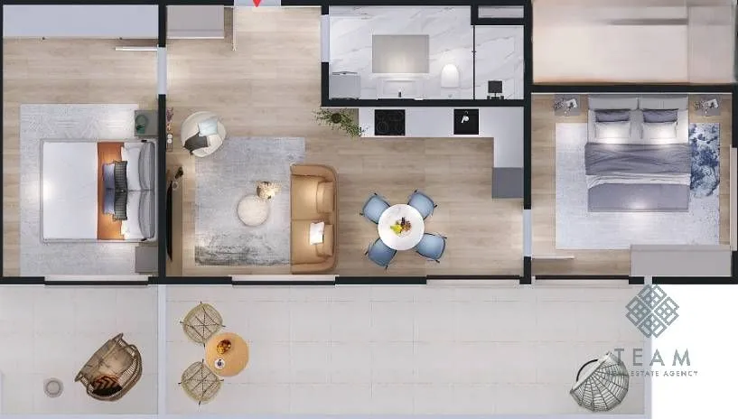 Sale, two bedroom apartment, 101m², Gradiošnica, Tivat