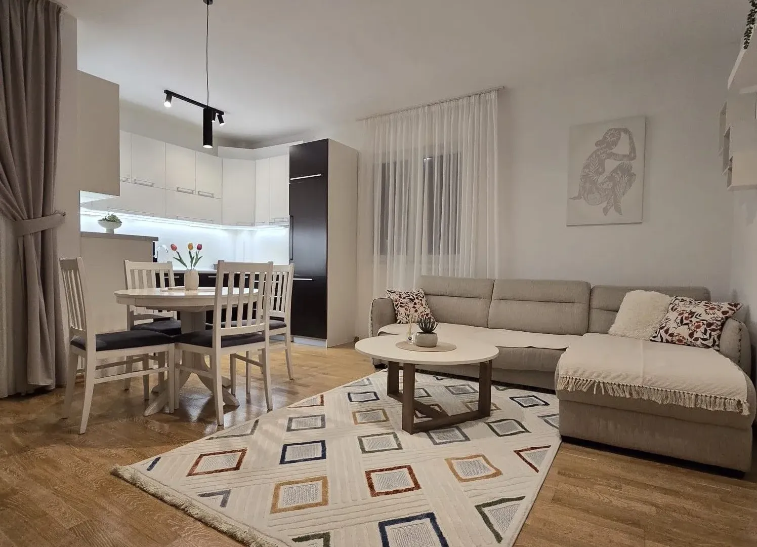 Rent, one bedroom apartment, 46m², Nova Dalmatinska, Podgorica