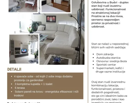 Prodaja, četvorosoban stan, 168m², Budva, Crna Gora