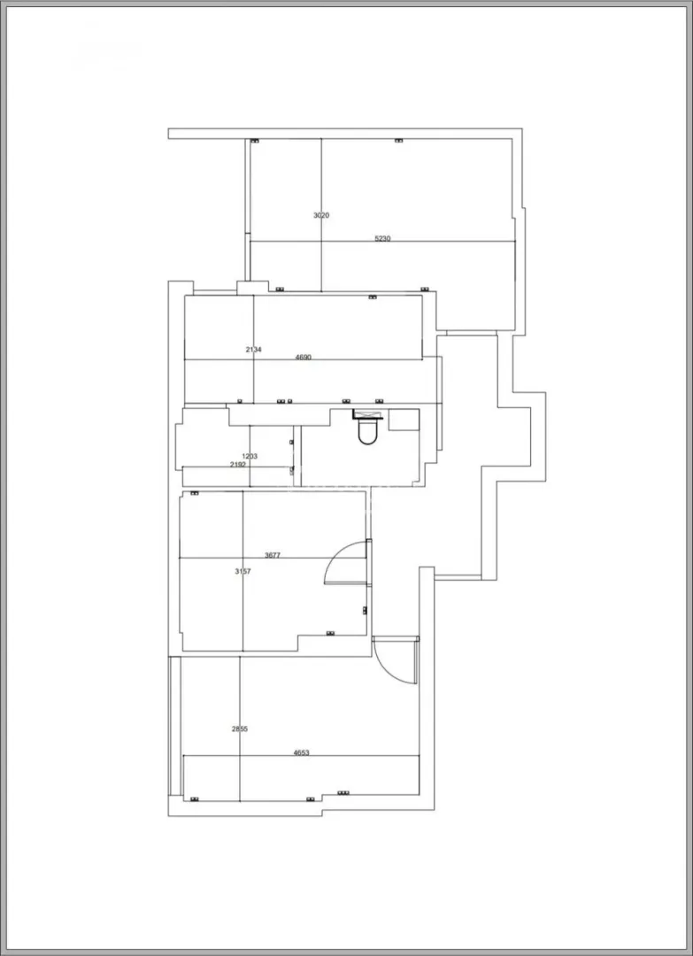 Floor plan of the property showing room layout and dimensions.