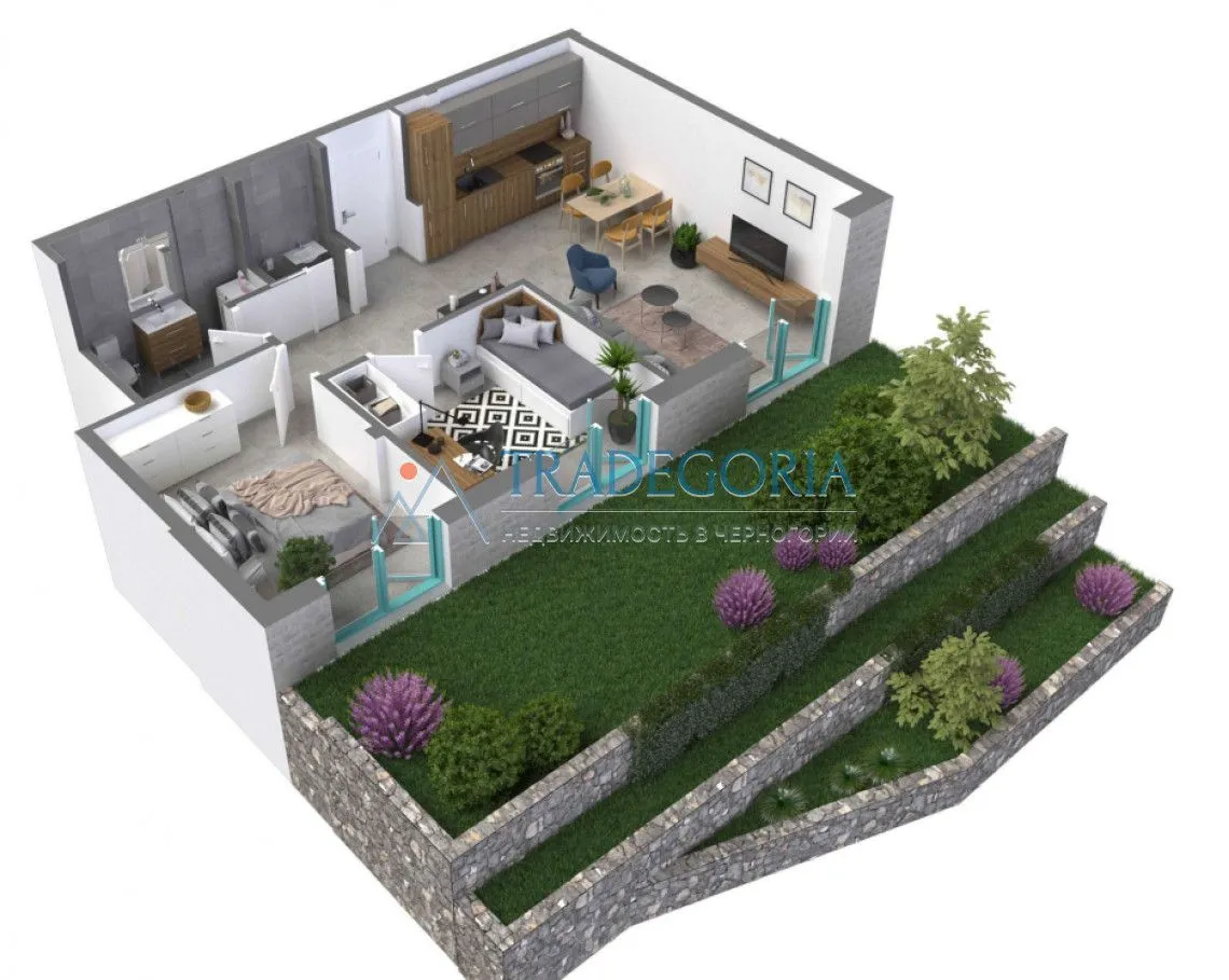 Prodaja, dvosoban stan, 105m², Dobrota, Kotor