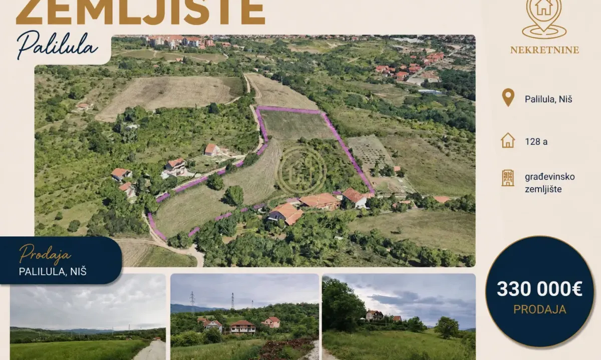 Prodaja, plac, 12819m², Palilula, Niš