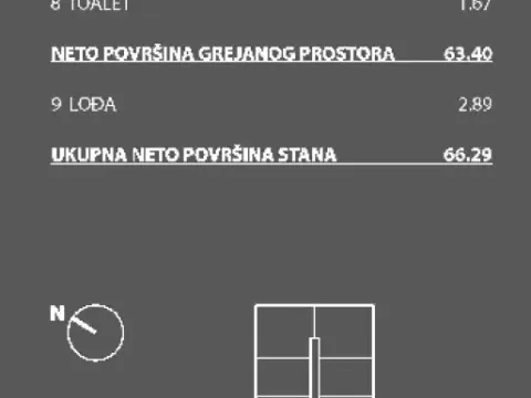 Prodaja, trosoban stan, 66m², Novi Beograd Sve Podlokacije, Beograd - image 6