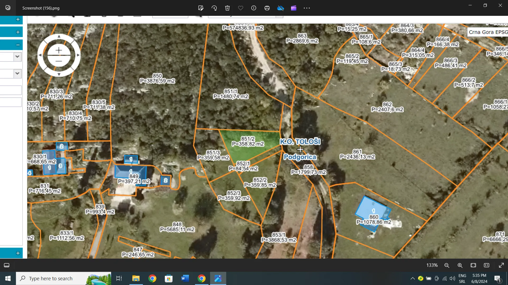 Prodaja, plac, 360m², Tološi, Podgorica