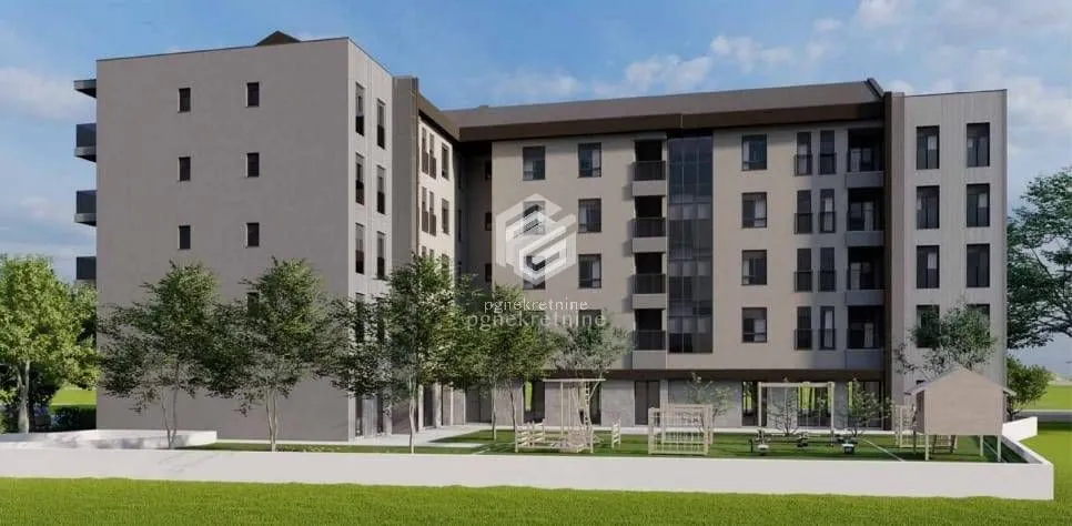Prodaja, jednosoban stan, 44m², Stari Aerodrom, Podgorica